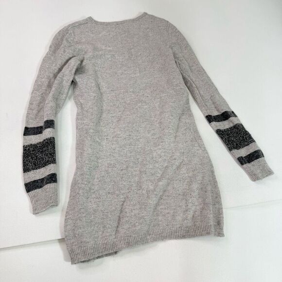 HotTotties Sweater Tunic Women Medium Wool Blend Long Sleeve KNit Gray Crewneck - Picture 6 of 7